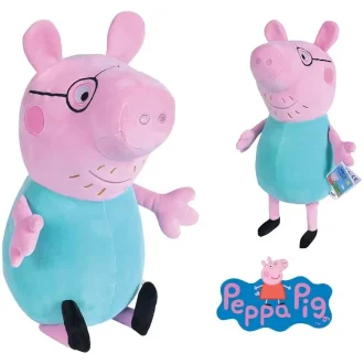 Cūciņa Pepas tētis 37 cm mīkstā rotaļlieta Peppa Pig