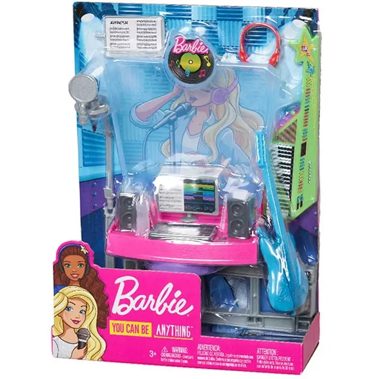 Barbie skaņu ierakstu studijas rotaļu komplekts ar divām ģitārām