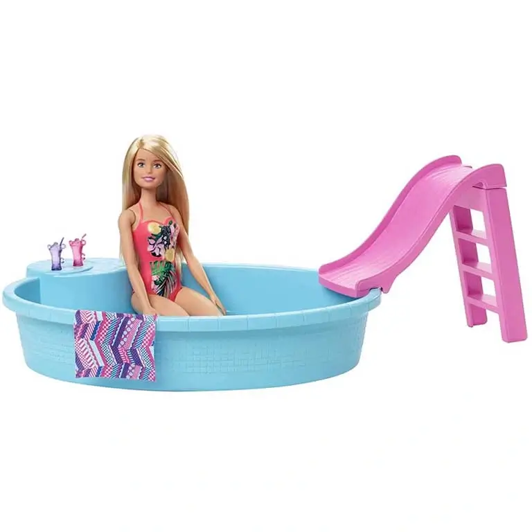 Bārbijas peldbaseins un lelle Barbie GHL91