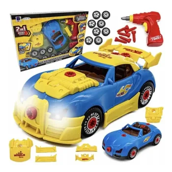 Automašīna konstruktors Take Apart 2in1 ar rotaļu skrūvgriezi komplektā