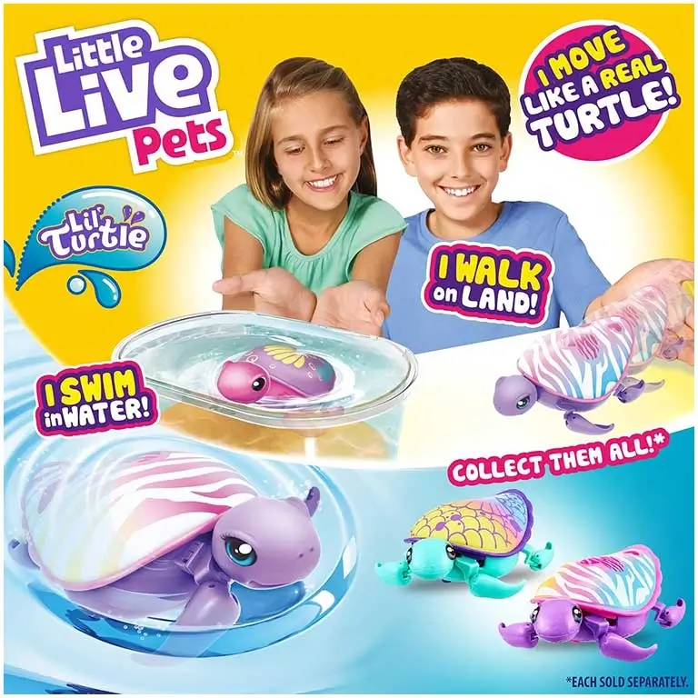 Interaktīva rotaļlieta bruņurupucis Little Live Pets Lil Turtle