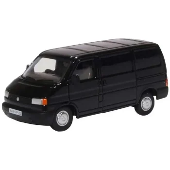 Melnas krāsas Volkswagen T4 mikroautobusa kolekcijas modelis mērogā 1 pret 76