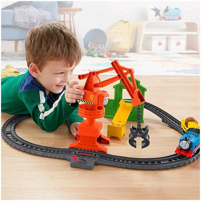 Thomas and Friends rotaļu dzelzceļš Cassia Crane & Cargo Set Mattel GHK83