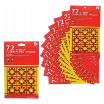 Pistoni 10 pakas (720 Shots) Plastic Ring Cap