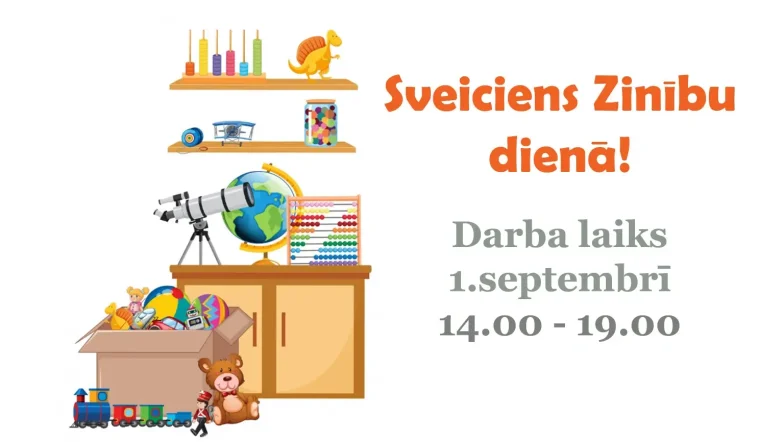 Darba laiks 1. septembrī.