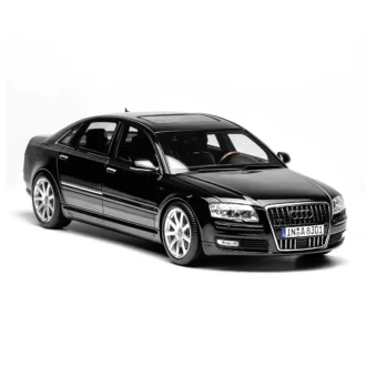 Audi S8 D3 L W12 Quattro Brilliant Black 2008 auto modelis 1:18 Motorhelix