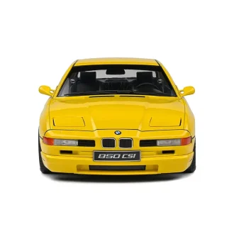 BMW 850 CSI E31 1990 Yellow auto modelis 1:18 Solido