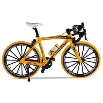 Sporta velosipēda metāla modelis 1/8 DIE-CAST Yellow Sport Bike Model