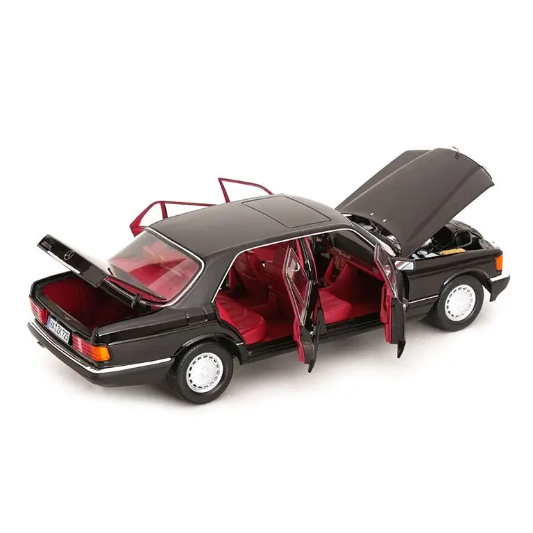Mercedes-Benz 560 SEL W126 1991 Black auto modelis 1:18 Norev