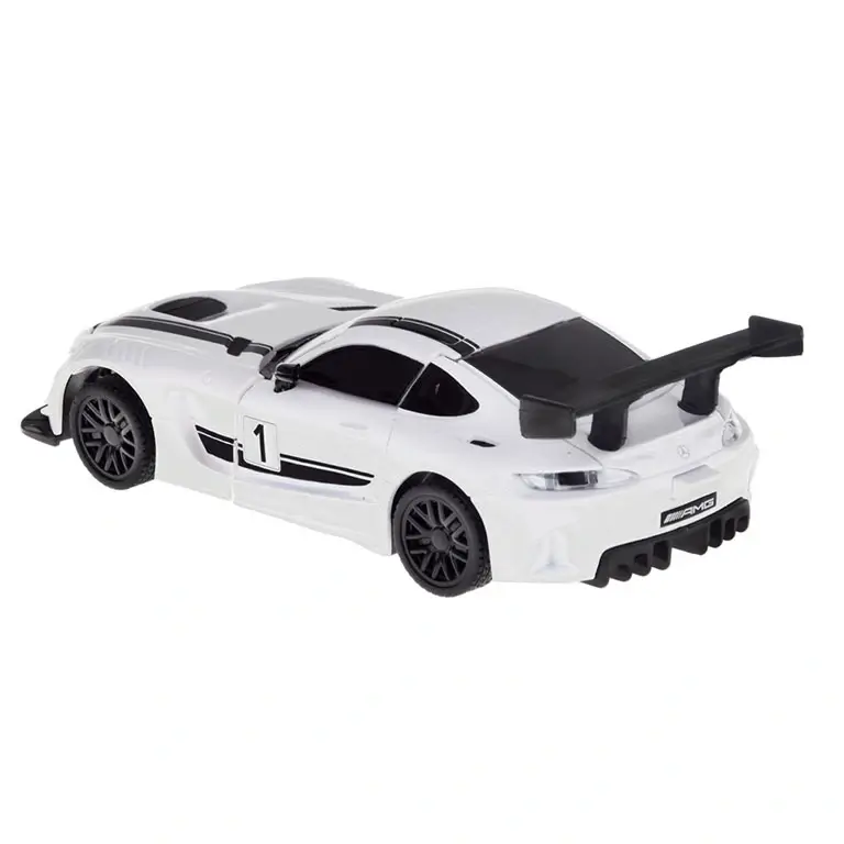 Mercedes-Benz GT3 AMG White RS Transformable Rastar 553328 mašīna transformeris robots