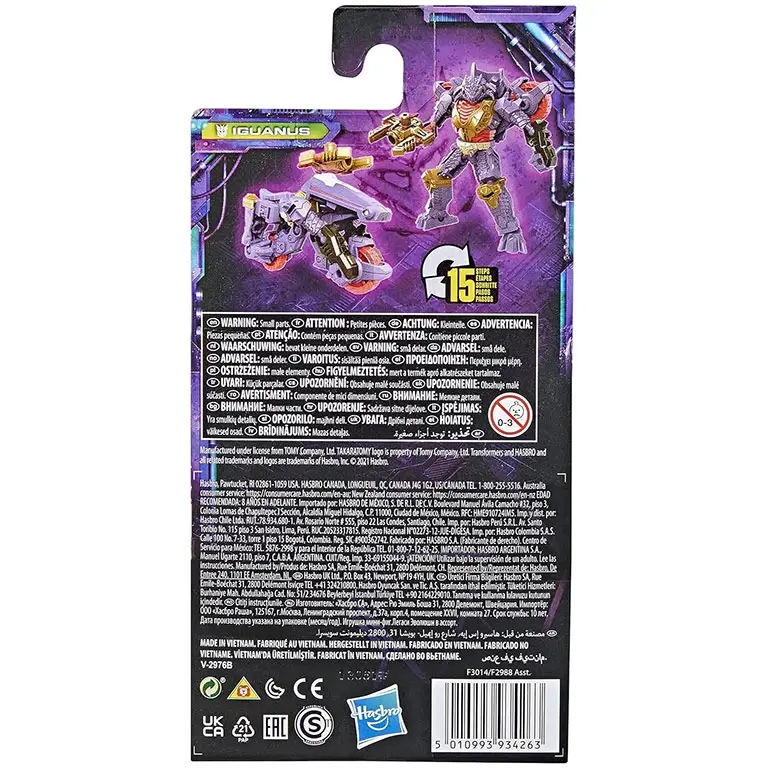 Transformers Generations Legacy Core Iguanus robots oriģinālajā iepakojumā