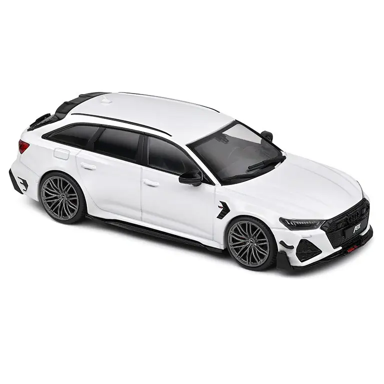 Audi RS6 ABT R C8 White 2021 auto modelis 1:43 Solido