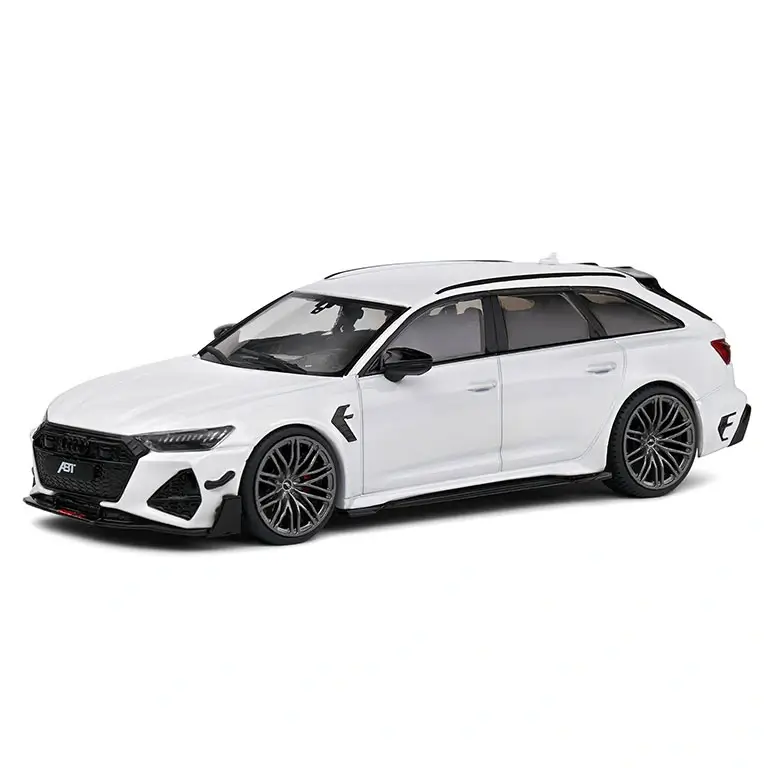 Audi RS6 ABT R C8 White 2021 auto modelis 1:43 Solido