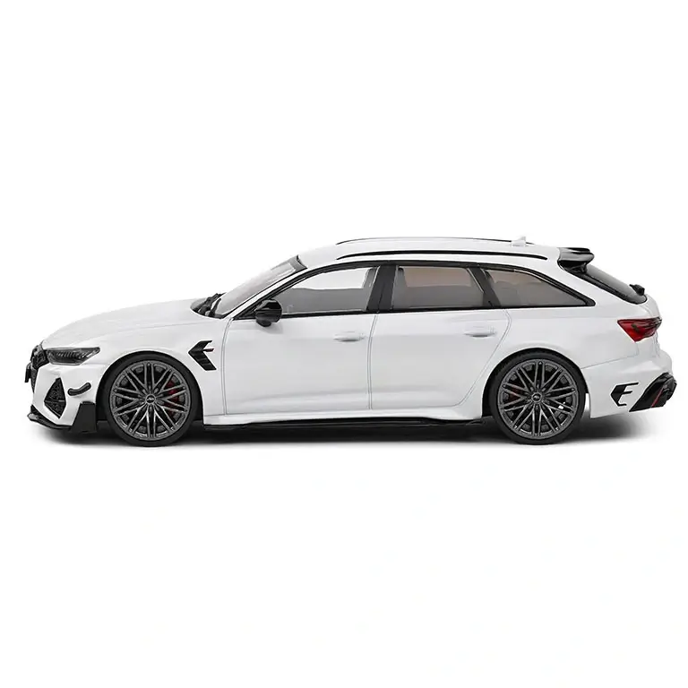 Audi RS6 ABT R C8 White 2021 auto modelis 1:43 Solido