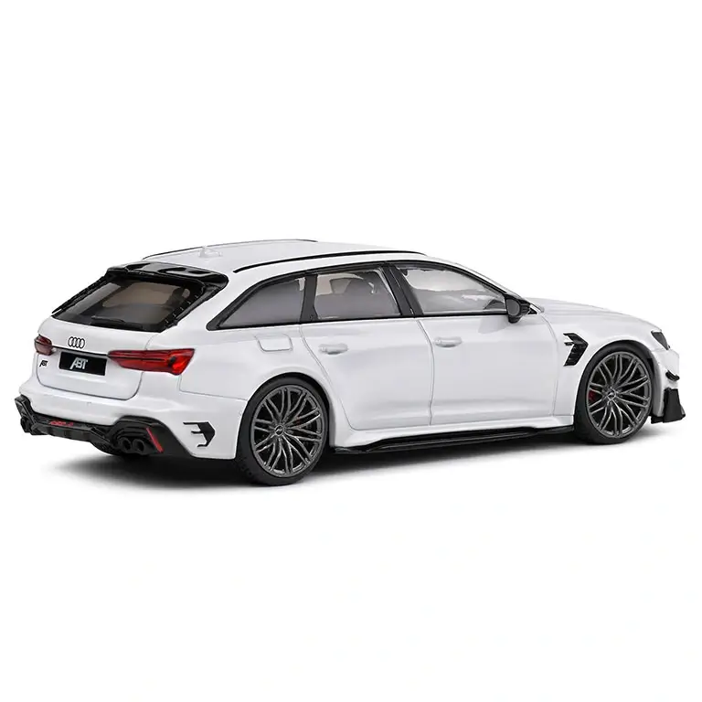 Audi RS6 ABT R C8 White 2021 auto modelis 1:43 Solido