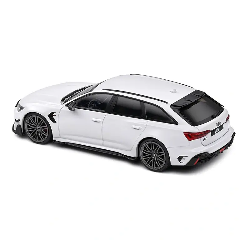 Audi RS6 ABT R C8 White 2021 auto modelis 1:43 Solido