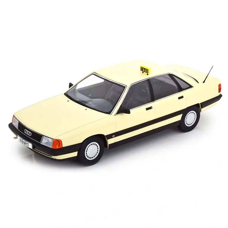 Audi 100 C3 Taxi Yellow auto modelis 1:18 Triple9