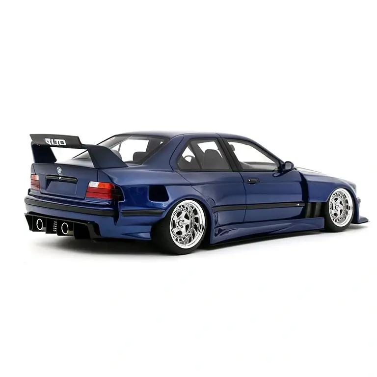 BMW E36 LTO Sedan Turbo Khyzyl Saleem San Marino Blue 2023 auto modelis 1:18 Otto
