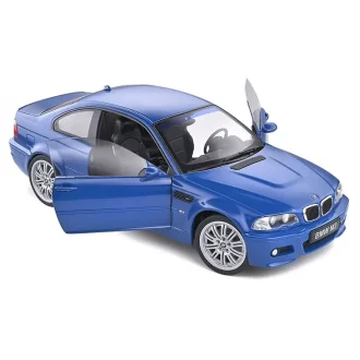BMW E46 M3 Coupe 2000 Laguna Blue auto modelis 1:18 Solido