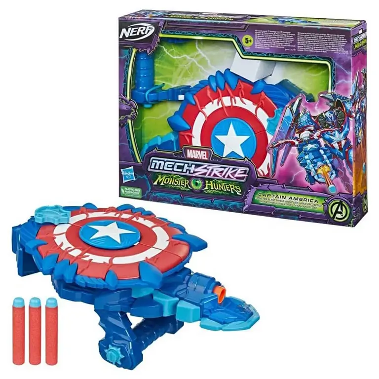Avengers Mech Strike Monster Hunters Captain America Monster Blast Shield F4377