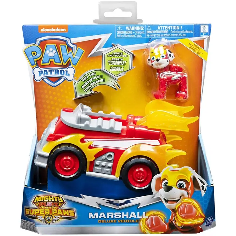 Paw Patrol Mighty Pups Deluxe Vehicle Marshall 6053026