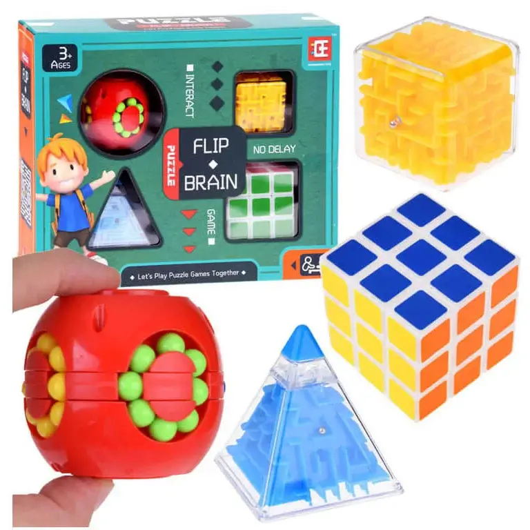 Bērnu loģikas spēles Flip Brain Puzzle 4type