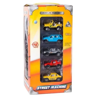 Rotaļu metāla auto modelīšu (mašīnu) 20 gab. komplekts Street Machine Set 1:64