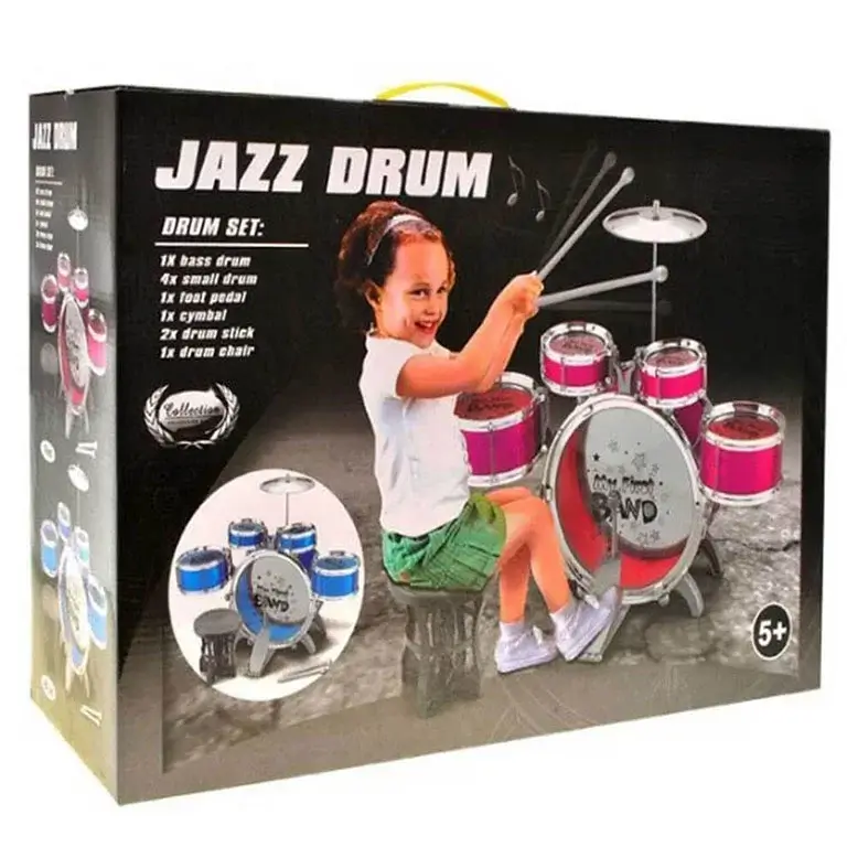 Bērnu bungas Jazz Drum Pink