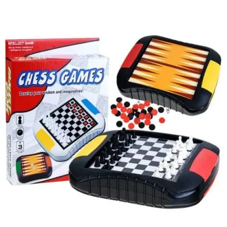 Galda spēļu komplekts (šahs, dambrete, nardi) Chess Games 3in1