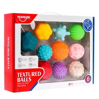 Taktīlās fizioterapijas bumbas mazuļiem Huanger Textured Balls 10x komplekts