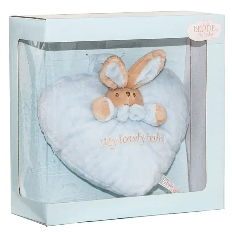Spilventiņš My Lovely Baby zila sirsniņa 16 cm mīkstā rotaļlieta