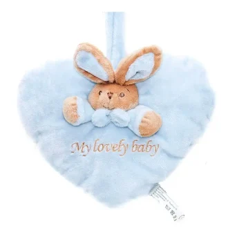Spilventiņš My Lovely Baby zila sirsniņa 16 cm mīkstā rotaļlieta