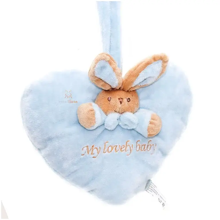 Spilventiņš My Lovely Baby zila sirsniņa 16 cm mīkstā rotaļlieta