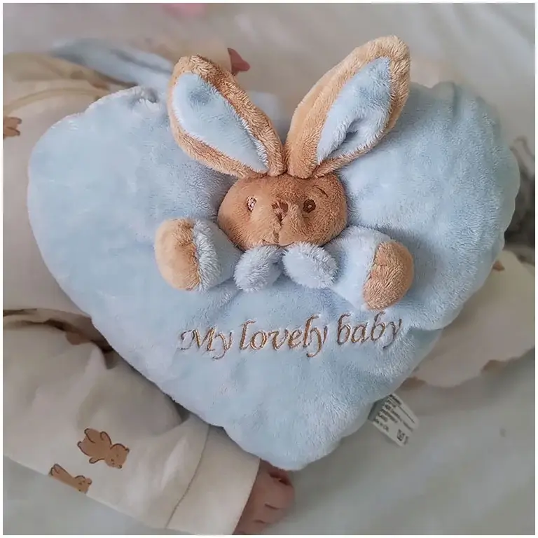 Spilventiņš My Lovely Baby zila sirsniņa 16 cm mīkstā rotaļlieta