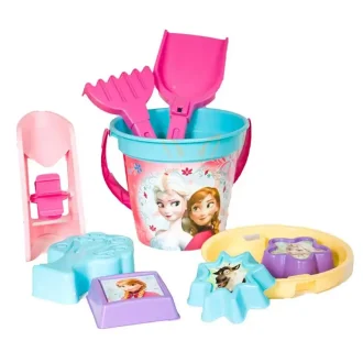 Smilšu spainis ar formiņām Disney Frozen Sand Bucket Set Wader 77935