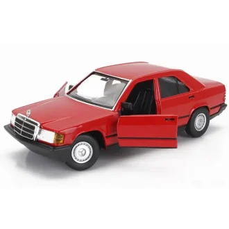 Mercedes-Benz 190E 1987 Red auto modelis 1:24 Bburago 21103